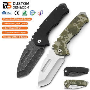 <span class=keywords><strong>Coltello</strong></span> Tattico Multifunzionale con Lama in Acciaio 3cr13 e Manico in G10 per Caccia, Sopravvivenza e Campeggio - Product Image 1