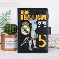 Agenda personnalisé Coupe du Monde de Football 2026 avec couverture en PU, 100 feuilles, impression UV/numérique étanche - Cadeau portable pour étudiant