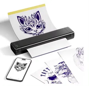 Phomemo M08F Impressora de estêncil de transferência de tatuagem sem fio Máquina copiadora térmica de transferência de tatuagem compatível com Smartphone e PC