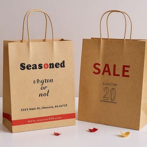 Bolsas de Papel Kraft para Regalo de Perfume con Logotipo Personalizado, con Asas, Duraderas, Ecológicas, para Promoción y Supermercado, Diseño de Lujo 2026 - Product Image 6