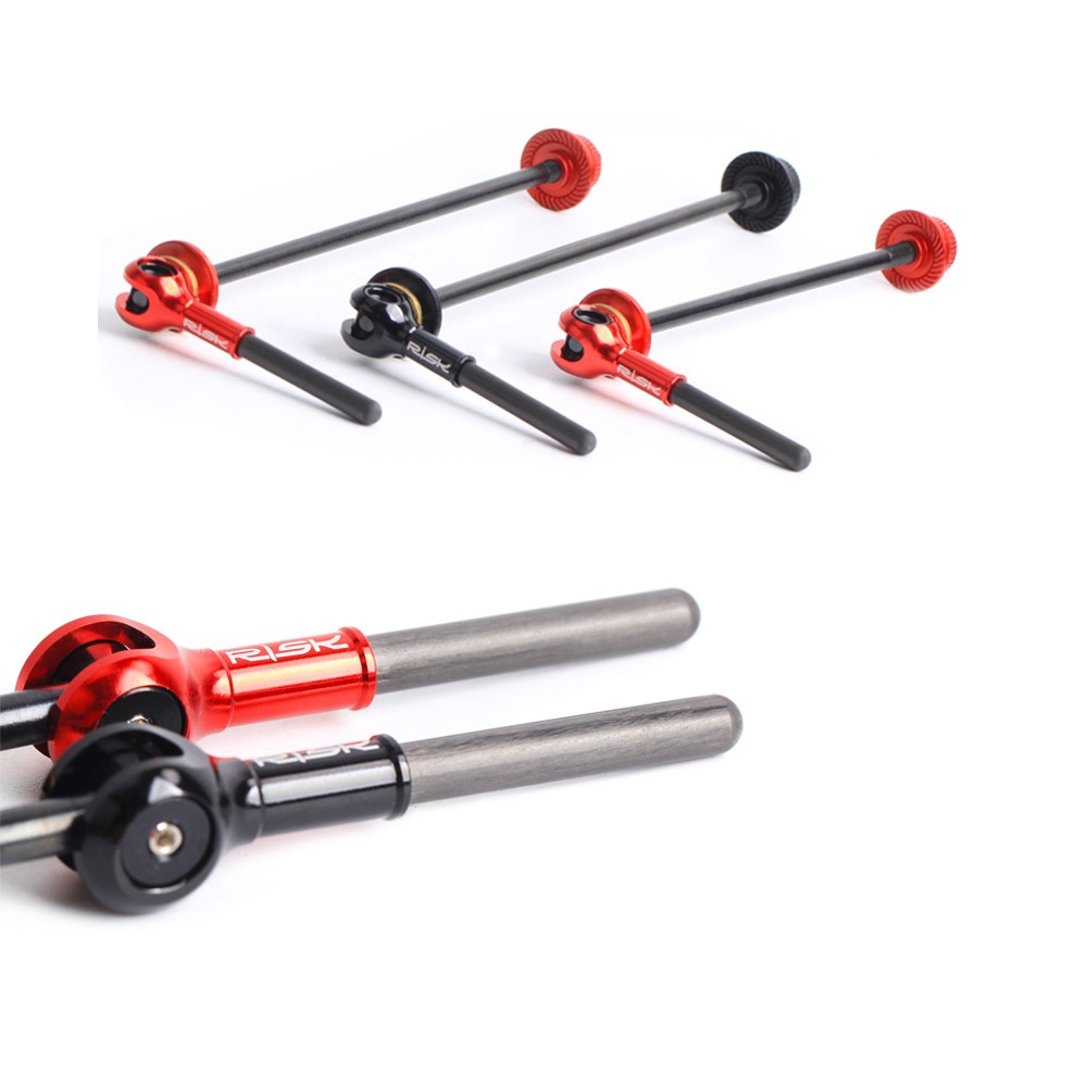 2 Pairs Quick Release Skewers For Mountain & Road Bikes - Aluminum Alloy Front/Rear Axle Set