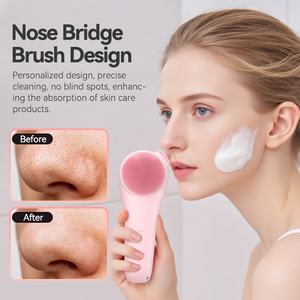 <span class=keywords><strong>Cepillo</strong></span> de Limpieza Facial, Impermeable, Recargable, de Silicona, con Vibración Ultrasónica para Hombres y Mujeres, Exfoliante y Masajeador 15 - Product Image 4
