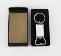 Boîte individuelle emballant des blancs portatifs de porte-clés d'ouvre-bouteille en métal de sublimation