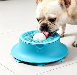 Dog Dental Care Slow Feeder Bowl Licking <b>Mat</b> 2 in 1 - Product Image 1