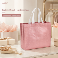 Sacs de shopping et de fête en non-tissé, personnalisés avec logo, robustes, écologiques, biodégradables, multicolores, élégants, pour cadeaux et emballages