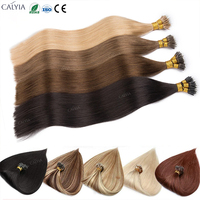 Extensions de Cheveux Humains Lisses Anneaux Nano, 50 Mèches, Noir Naturel, Brun, Blond, Boucle Micro Bille Pré-Bonded, Cheveux Brésiliens Remy