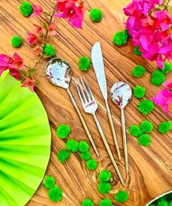 Multi Color Handle Cutlery Dinnerware for Gifts Modern Silverware Flatware <b>Set</b> Top Seller Luxury Silver <b>Spoon</b> <b>Knife</b> <b>Fork</b> - Product Image 6