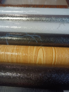 Film à effet bois écorce d'orange personnalisable, moderne, écologique, ignifuge, insonorisant, résistant à l'eau, isolant et décoratif - Product Image 5