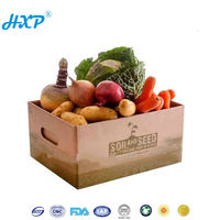 Cajas de cartón personalizadas para frutas y verduras, paletas de papel baratas de China con envoltura retráctil, muestra gratis para ropa interior