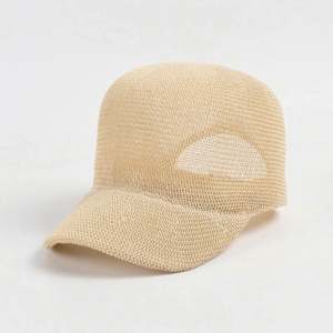 Chapeaux de soleil et casquettes de baseball en paille tressée respirante pour femmes, style décontracté, printemps-été, pour activités de plein air, vente en gros - Product Image 2