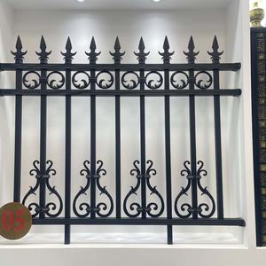 Valla de Hierro Forjado de 7x10 Pies, 220' de Altura Total, Panel de Valla de Acero con Poste de Acero, Equipo de Inspección, Valla de Hierro Metálico 10x7 para Casa - Product Image 6