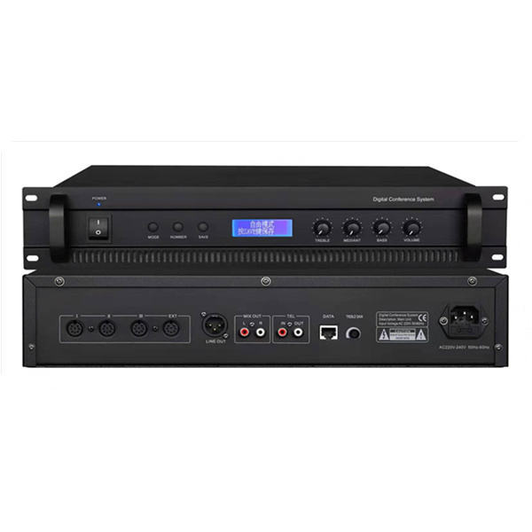 Digital Multifunctional Wired Conference Host with High-definition Display Screen Discussion System for Conference Room