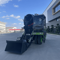 Camion malaxeur à béton autochargeur JBC 3.5CBM1.2CBM, productivité 26 m³/h, puissance de mélange 92 kW, faible consommation de carburant