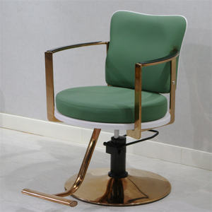 Kisen – chaise de barbier de salon de beauté moderne, nouveau, vert, gris, noir, style, chaise de coiffure avec grande pompe, à vendre - Product Image 6