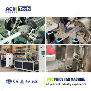 Nouvelle application populaire de supermarché co-extrusion à vis unique support d'étiquette de prix en PVC faisant la ligne d'extrusion de profil en plastique de Machine - Product Image 3