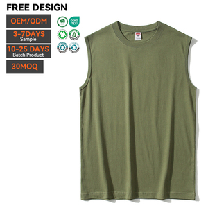 เสื้อกล้าม OEM ผ้าฝ้าย 100% แขนกุด เสื้อยืดลำลองสำหรับฤดูร้อน เนื้อผ้านุ่ม ระบายอากาศได้ดี เหมาะสำหรับออกกำลังกาย ฟิตเนส กีฬา คุณภาพพรีเมียม เสื้อกล้ามผู้ชาย - Product Image 2