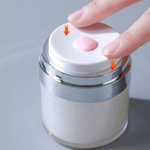 Contenants de lotion en plastique de luxe, conteneur de crème personnalisé, pot de crème pour le visage en plastique de 72 g - Product Image 1