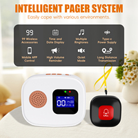Pager WiFi pour personnes âgées, alerte SOS d'urgence, montre intelligente pour personnes âgées, maison de retraite, hôpital, centre médical, système de pager intelligent