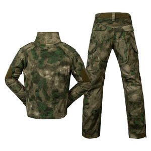 Chasse en plein air respirant A-TACS Camo <span class=keywords><strong>plissé</strong></span> grenouille costume ensemble avec EVA genou épaule <span class=keywords><strong>coude</strong></span> rembourrage - Product Image 4