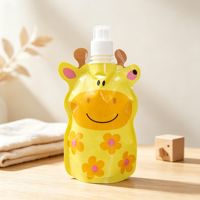Sachets souples à bec verseur en forme d'animal pour jus, gelée et aliments pour bébés