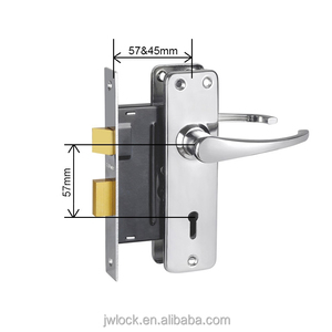 Nhà Máy Dài Tấm Giá Rẻ Giá Chất Lượng Tốt Phổ Biến Đòn Bẩy Lỗ Mộng Cửa 2 Đòn Bẩy Ổ Khóa Nhôm Xử Lý Và Chìa Khóa Trong Nam Phi - Product Image 6