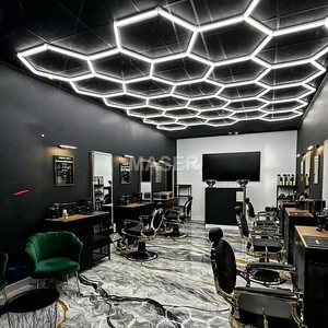 Hexagon LED Shop mLights <span class=keywords><strong>Lampe</strong></span> en forme de nid d'abeille Plafonnier de travail pour salons de coiffure <span class=keywords><strong>Magasin</strong></span> de vêtements Atelier Garage - Product Image 4