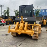Bulldozer sur chenilles hydraulique compact SHANTUI SD13L d'occasion avec lame inclinable droite en stock (modèles SD13, SD13S, SD13R, SD13L)