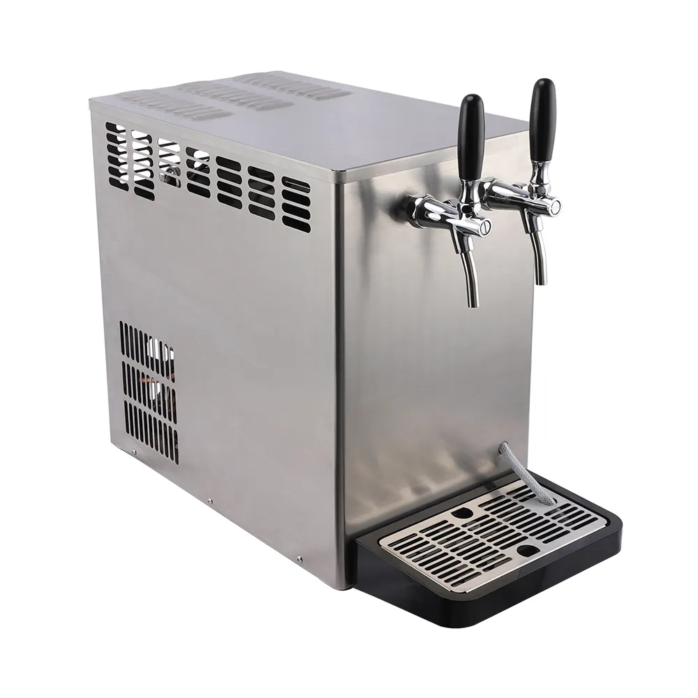 Desktop Draft Beer Cooler com torneiras duplas ou uma torneira Beer Cooler Machine Dispenser