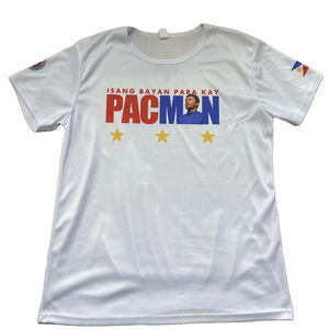 Camisa lisa de algodón para elección personalizada barata campaña de cuello redondo impresa 120 Gsm camiseta blanca de campaña - Product Image 2