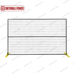 Canadá Valla temporal soldada Panel de malla de alambre soldado Sitio de construcción al aire libre Panel de valla temporal de Canadá independiente - Product Image 2