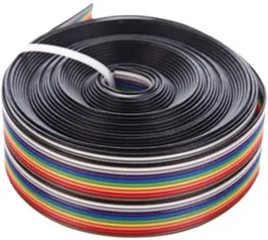 16 5Ft/5M 20Pin Color Arco Iris Cable plano IDC Cable de alambre