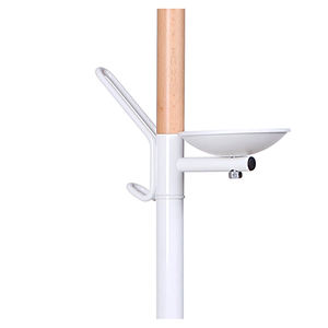 Perchero con Recubrimiento en Polvo, Perchero Portátil de Metal y Madera con Espejo, WJD8393 - Product Image 2