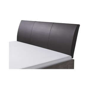 Tête de <span class=keywords><strong>lit</strong></span> minimaliste en bois de chêne massif, <span class=keywords><strong>lit</strong></span> extensible en cuir noir et blanc avec fonction rembourrée pour appartements - Product Image 6