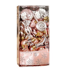 30PCS Set Hiasan Natal Mewah Anti Pecah Bentuk Permen Lollipop Bulat & Oval untuk Pohon Natal - Product Image 4