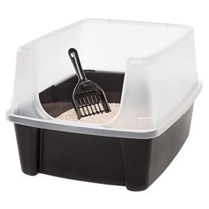 Caja de arena para gatos, protector con tapa abierta, <span class=keywords><strong>tienda</strong></span> para mascotas - Product Image 1