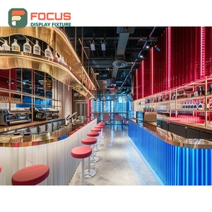 Exhibidor de Café Premium, Estante de Exhibición de Productos para Minoristas, Exhibidor de Productos para Cafetería de Madera Natural - Product Image 1