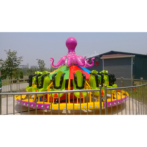 Suministro Directo de Fábrica China: Atracción de Parque de Diversiones Giratoria de Acero para Interiores y Exteriores, Manege Octopus Turntable Rides con Certificación CE - Product Image 3