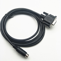 OEM de alta compatibilidad WIN10 DB9 hembra RS232 adaptador serie 8 PIN MINI DIN PLC Cable de descarga 1,8 m Par trenzado con chaqueta de PVC