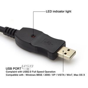 Câble de guitare USB de 3 mètres, câble de connexion de guitare électrique à interface audio d'ordinateur pour l'enregistrement et l'amplification - Product Image 3