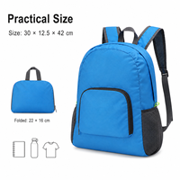 Sac à dos de randonnée portable et pliable 20L, étanche, avec logo personnalisé, pour voyage en extérieur, léger et décontracté – Nouveauté 2026, Offre Spéciale