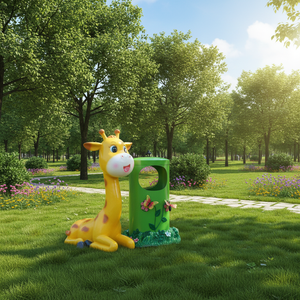 Namchi - Cubo <span class=keywords><strong>de</strong></span> <span class=keywords><strong>Basura</strong></span> <span class=keywords><strong>de</strong></span> Fibra <span class=keywords><strong>de</strong></span> Vidrio con Forma <span class=keywords><strong>de</strong></span> Animal <span class=keywords><strong>de</strong></span> Dibujos Animados, Tamaño Real, Impermeable, con Mano Realista para Sujetar, para Exteriores - Product Image 1