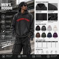 Sweat à capuche unisexe personnalisé 100 % coton, délavé à l'acide, effet vieilli, imprimé DTG, strass, streetwear vintage, effet soleil délavé, pour homme