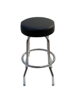 Tabouret de bar pivotant chromé à anneau unique, capacité 300 lb, prix usine, idéal pour atelier