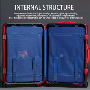 Vali du lịch cao cấp bằng hợp kim nhôm nguyên khối, thiết kế tùy chỉnh năm 2025, bánh xe xoay kim loại, họa tiết vali - Product Image 6