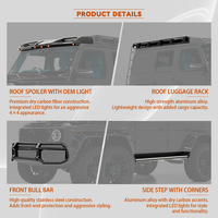 Accessoires de voiture, kit carrosserie pour Mercedes-Benz Wagon Classe G W464 W465, mise à niveau vers un style large 4x4, pièces automobiles en métal + fibre de carbone