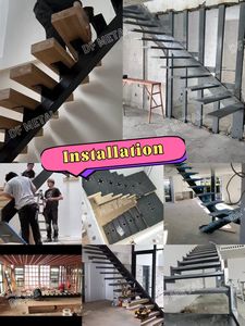 บันไดวน DF บันไดวนแฟนซี บันไดวนในร่มพร้อมราวบันไดกระจก ชุดราวจับ / บันไดวนกลางแจ้ง - Product Image 6