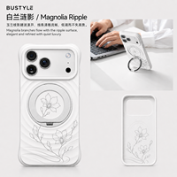 Coque de téléphone personnalisée en silicone liquide pour iPhone 18 17 Pro Max 16 avec protection 360 °   Support de téléphone en métal avec anneau, design gravé unique, usine OEM ODM