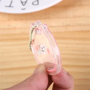 Erstellen Sie Ihre eigene individuelle Anime-Schlüsselanhänger kleine bewegliche Schüttelklappenschmuck transparent klar Acryl-Schüttler-Schlüsselanhänger