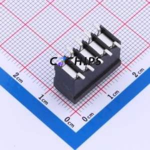 JL212V-SMT-35005BP1 Spring Terminal Block SMD,P=3.5mm Connector ( Construction: 1x5P )( Pitch: 3.5mm )( Color: Black ) - Product Image 2