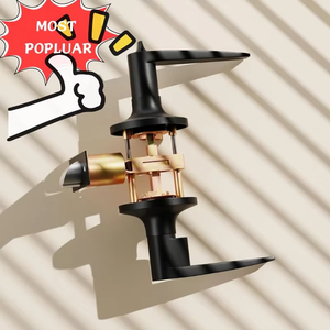 2025 Hợp kim Nhôm chống trộm bền xử lý khóa thiết lập với sự riêng tư LEVER Door key 3 phím bao gồm chống gỉ cho khách sạn & nhà ở - Product Image 1